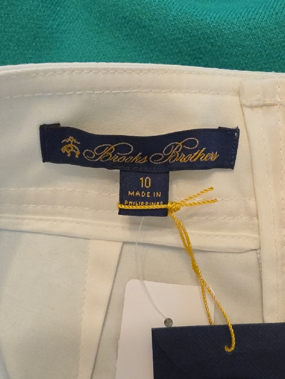Brooks Brothers White Button-Front Bermuda Shorts - Picture 2 of 14